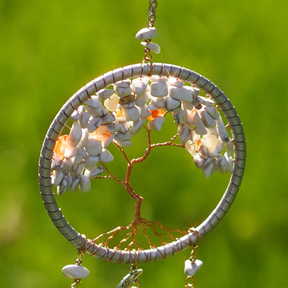 Tree of Life Crystal Moon Suncatcher