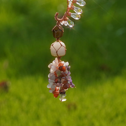 Natural Crystal Sea Horse Pendant