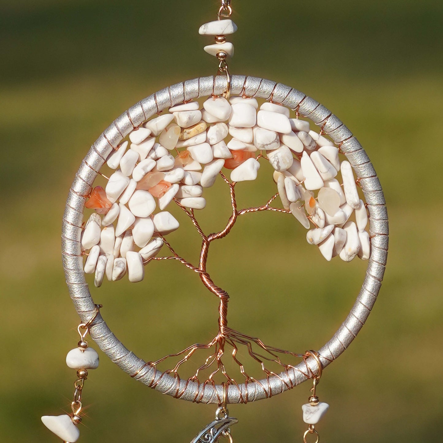 Tree of Life Crystal Moon Suncatcher