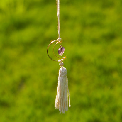 Boho Natural Stones Crystal Car Charm