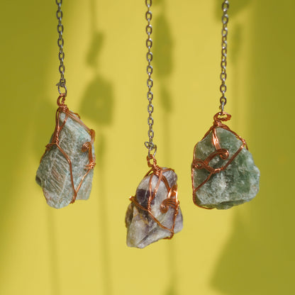 Raw Stones Crystal Sun Catcher Hanging Decor